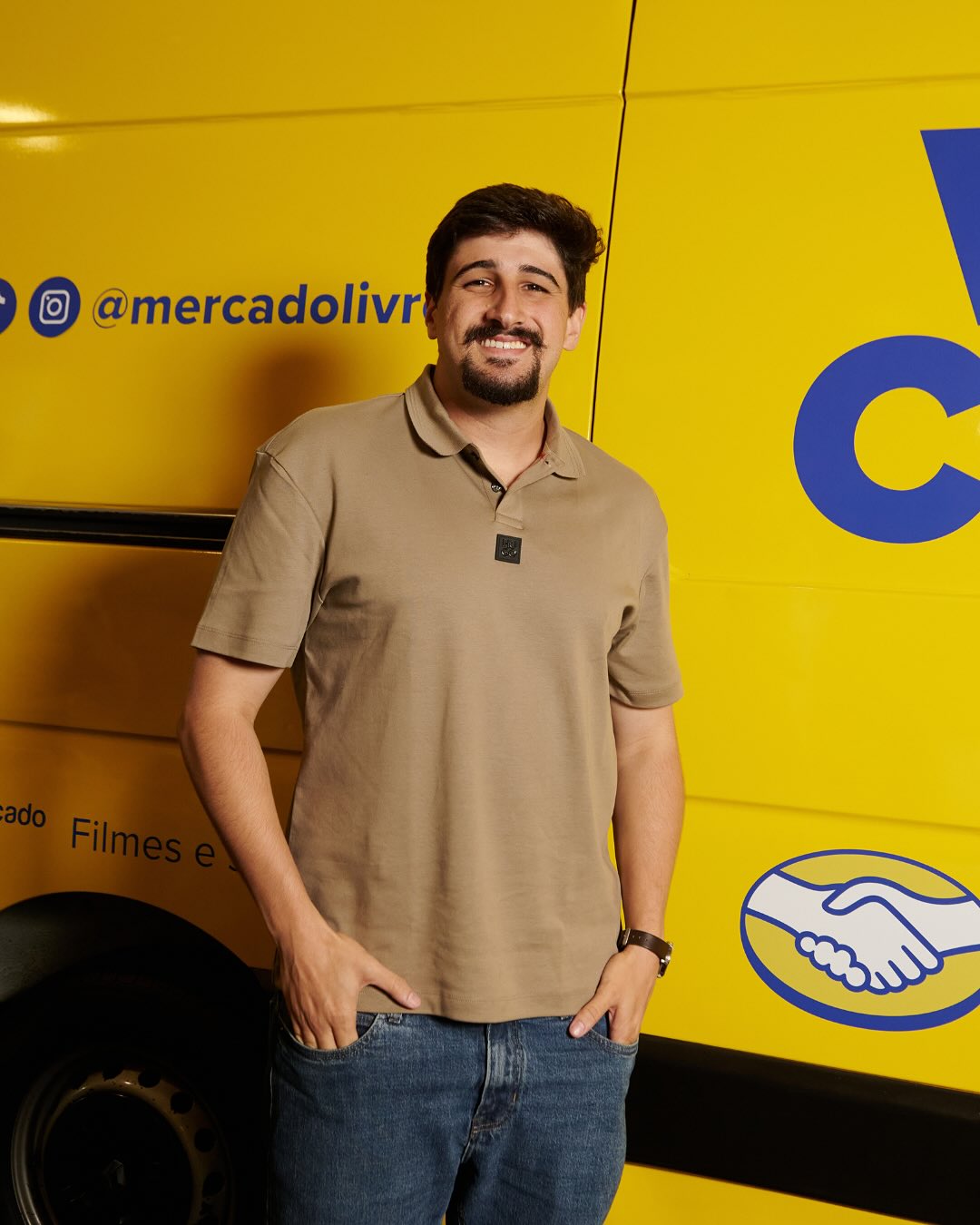 Correios delivery van parked on the street